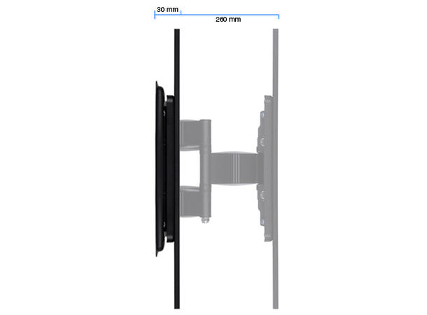 Multibrackets TV veggfeste T/T Superslim veggarm for TV 